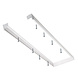 Hvidt rammesystem uden skruer til LED panel - 120x30 cm Hvidt rammesystem uden skruer til LED panel - 120x30 cm