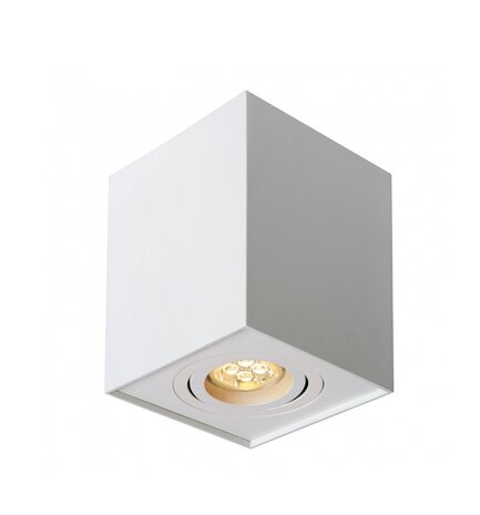 LED påbygningsspot - Kubeformet - Hvid - GU10-fatning - ekskl. LED spot - Justerbar