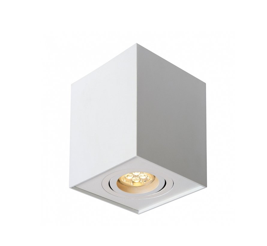 LED Påbygningsspot - Kubeformet - Hvid - GU10-fatning - ekskl. LED spot - Justerbar