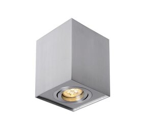 LED påbygningsspot Kubeformet - Sølv aluminium - GU10-fatning - ekskl. LED spot - Justerbar LED påbygningsspot Kubeformet - Sølv aluminium - GU10-fatning - ekskl. LED spot - Justerbar