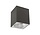 LED påbygningsspot - Kubeformet - Mat sort - 95x95x138 mm - GU10-fatning
