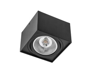 LED påbygningsspot AR111 GU10 230V - Mat sort firkant - Eksklusiv LED Spot LED påbygningsspot AR111 GU10 230V - Mat sort firkant - Eksklusiv LED Spot