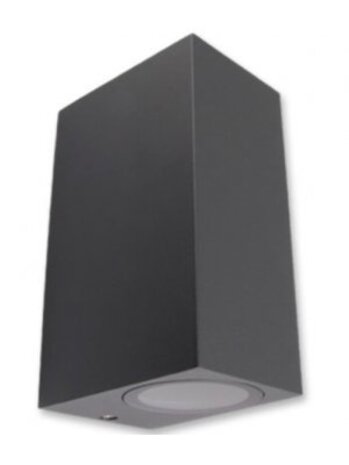 LED Væglampe i antracit - IP44 - Egnet til 2 GU10-spots LED Væglampe i antracit - IP44 - Egnet til 2 GU10-spots