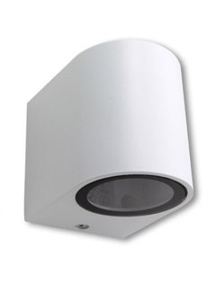 LED Væglampe rund Hvid - GU10-fatning IP44 - Passer til 1 GU10 spot