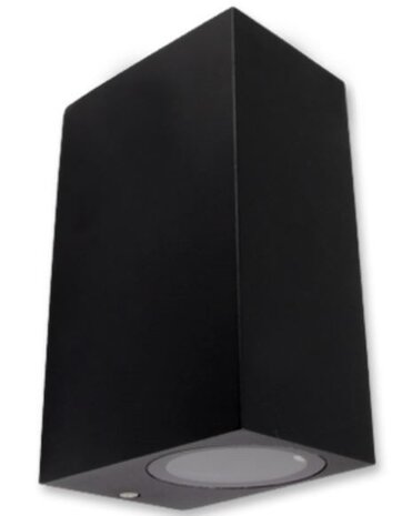 LED Væglampe sort - GU10-fatning - IP44 - Passer til 2 GU10 spots LED Væglampe sort - GU10-fatning - IP44 - Passer til 2 GU10 spots