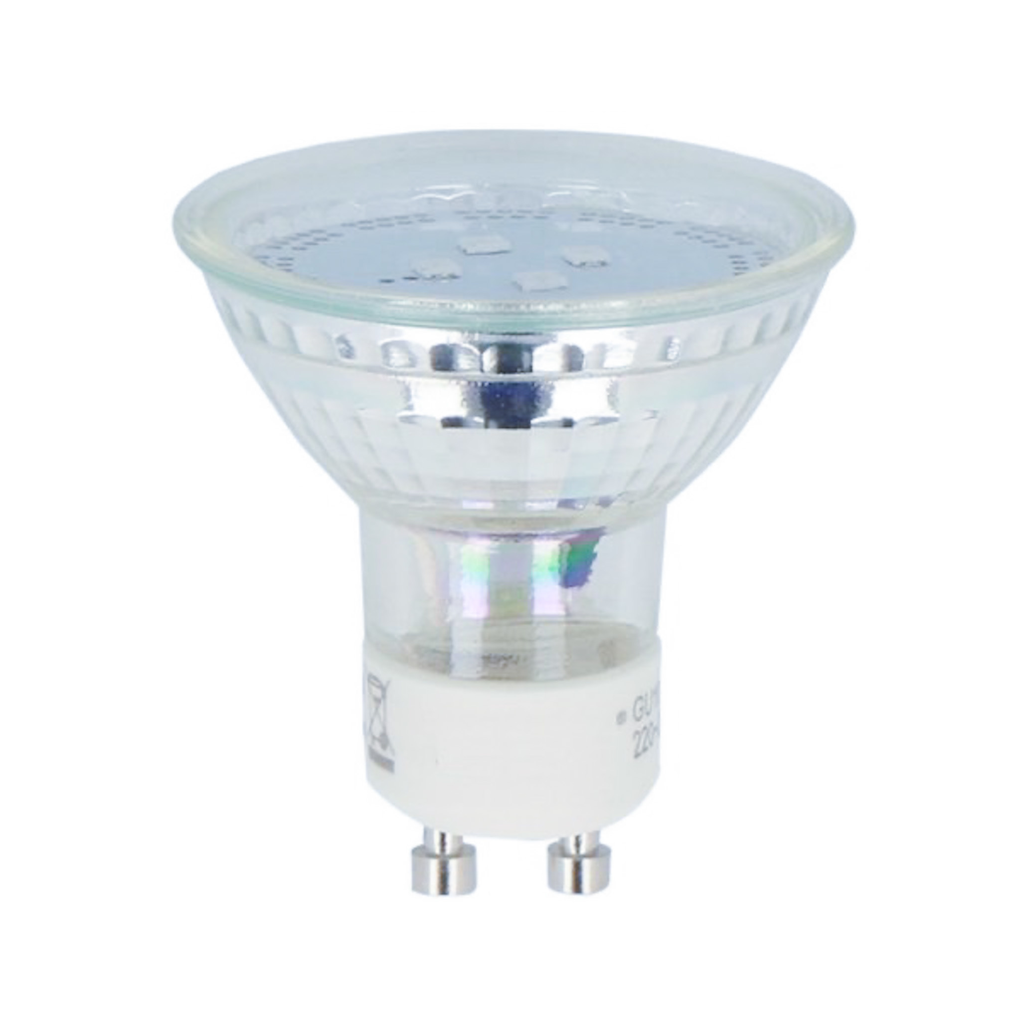 fast synder fodspor LED Spot GU10 - 1W - 4000K naturligt hvidt lys - erstatter 10W - I glas -  Ledpaneler.dk