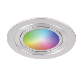 WiFi LED Indbygningsspot Aluminium - GU10 4,5W RGB+CCT alle lystemperature Betjenes via app WiFi LED Indbygningsspot Aluminium - GU10 4,5W RGB+CCT alle lystemperature Betjenes via app
