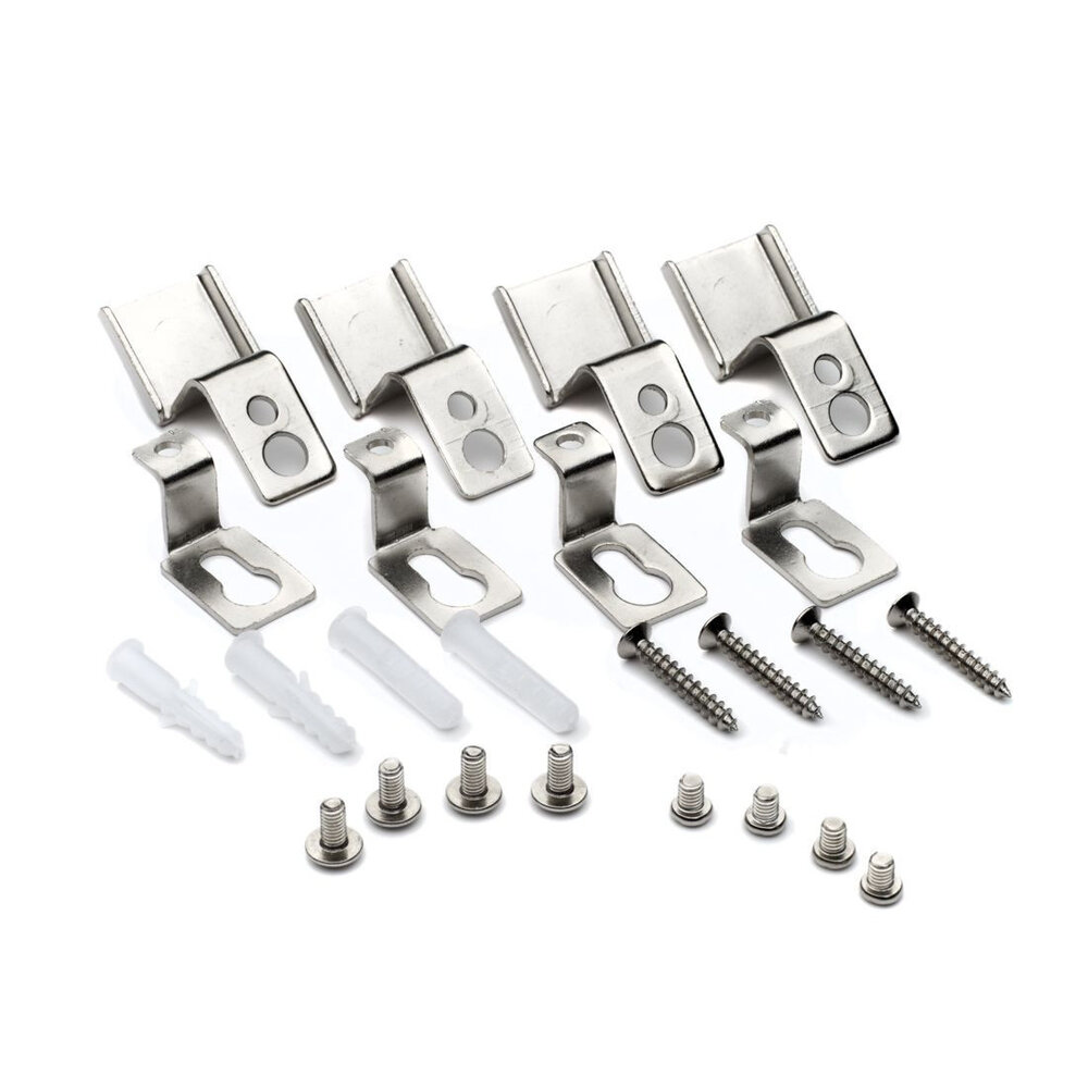 LED Panel monteringsbeslag til påbygning af panel - Fastgørelse uden påbygningsramme LED Panel monteringsbeslag til påbygning af panel - Fastgørelse uden påbygningsramme