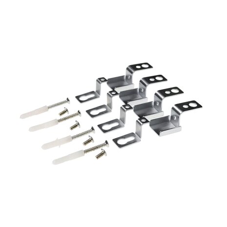 LED Panel monteringsbeslag til påbygning af panel - Fastgørelse uden påbygningsramme LED Panel monteringsbeslag til påbygning af panel - Fastgørelse uden påbygningsramme