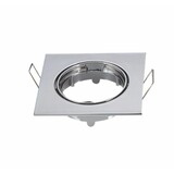 Aigostar Indbygningsspot Krom firkantet - justerbar Indvendig diameter 74mm Udvendig diameter 82mm Aigostar Indbygningsspot Krom firkantet - justerbar Indvendig diameter 74mm Udvendig diameter 82mm