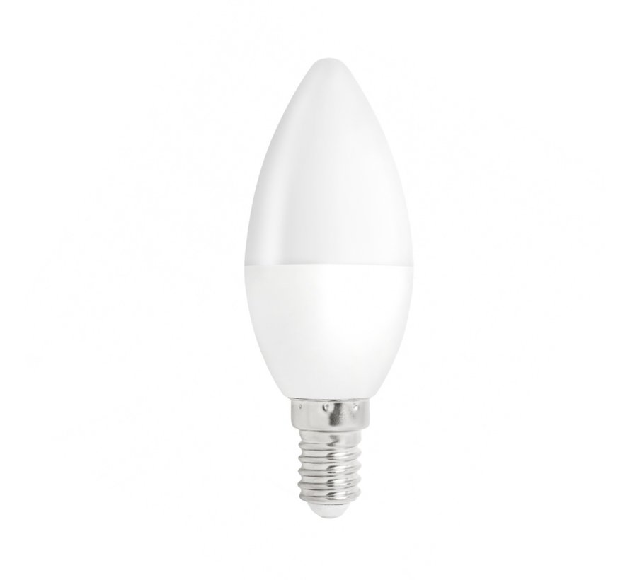LED pære i kerteform - E14-fatning - 3W erstatter 25W - 3000k Varm hvid
