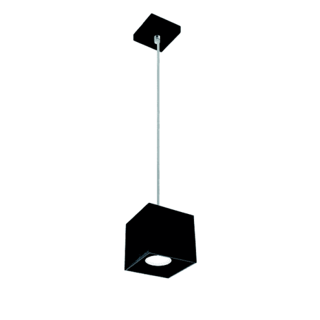 Kanlux LED GU10 loftspot sort firkantet - 65cm kabellængde - Maks. 40W