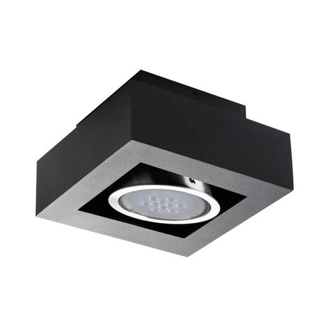 Kanlux LED AR111 GU10 loftspotarmatur sort - til 1 enkelt LED GU10 spotpære Kanlux LED AR111 GU10 loftspotarmatur sort - til 1 enkelt LED GU10 spotpære