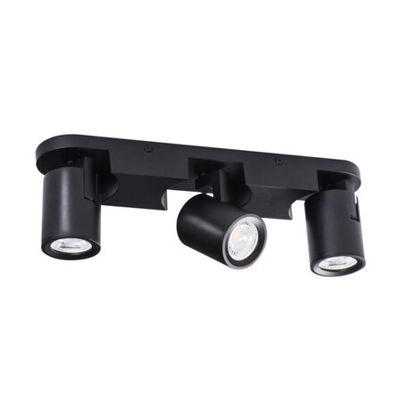 Kanlux LED GU10 loft - vægspot sort - Triple til 3 LED GU10 spots Kanlux LED GU10 loft - vægspot sort - Triple til 3 LED GU10 spots