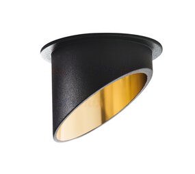 Kanlux LED GU10 indbygningsspot sort-guld rund - til 1 enkelt LED GU10 spotpære Kanlux LED GU10 indbygningsspot sort-guld rund - til 1 enkelt LED GU10 spotpære