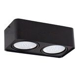 Kanlux LED GU10 AR111 forsænket spot sort rektangel - Dobbelt til 2 LED GU10 spots Kanlux LED GU10 AR111 forsænket spot sort rektangel - Dobbelt til 2 LED GU10 spots