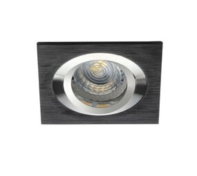 Kanlux LED indbygningsspot sort - installations diameter 80mm ydre diameter 90x90mm