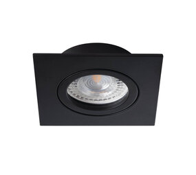 Kanlux LED forsænket spot Premium mat sort - installations diameter 70-74mm ydre diameter 82x82mm Kanlux LED forsænket spot Premium mat sort - installations diameter 70-74mm ydre diameter 82x82mm