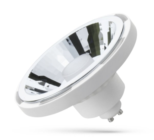 Spectrum WiFi LED AR111 GU10 loftspot sølv metal rund IP20 - CCT (3000K-6500K) - Styring via appen