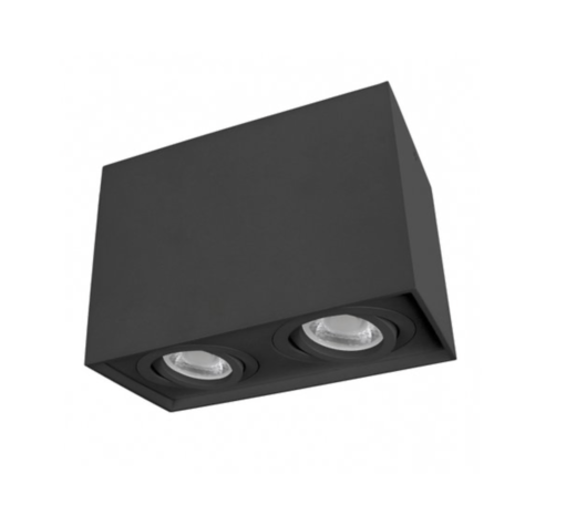 Spectrum WiFi LED loftspot dobbelt vipbar - Cube Black - Styring med app for Android og iOS Spectrum WiFi LED loftspot dobbelt vipbar - Cube Black - Styring med app for Android og iOS