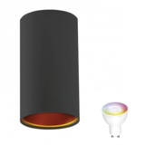 Spectrum WiFi LED loftspot Chloe - Mat sort guld - Styring med app for Android og iOS