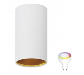 Spectrum WiFi LED loftspot Chloe - Matt hvidguld - Styring med app for Android og iOS Spectrum WiFi LED loftspot Chloe - Matt hvidguld - Styring med app for Android og iOS