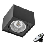 Spectrum WiFi LED loftspot - AR111 GU10 230V - Matt Sort Firkant - CCT (3000K-6500K) - Styring med app for Android og iOS Spectrum WiFi LED loftspot - AR111 GU10 230V - Matt Sort Firkant - CCT (3000K-6500K) - Styring med app for Android og iOS