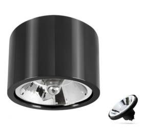 Spectrum WiFi LED AR111 GU10 loftspot sort metal rund IP20 - CCT (3000K-6500K) - Styring med app for Android og iOS Spectrum WiFi LED AR111 GU10 loftspot sort metal rund IP20 - CCT (3000K-6500K) - Styring med app for Android og iOS