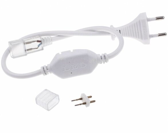Aigostar LED lysslange tilslutningskabel 230V EU stik inkl. tilslutningsmateriale Aigostar LED lysslange tilslutningskabel 230V EU stik inkl. tilslutningsmateriale