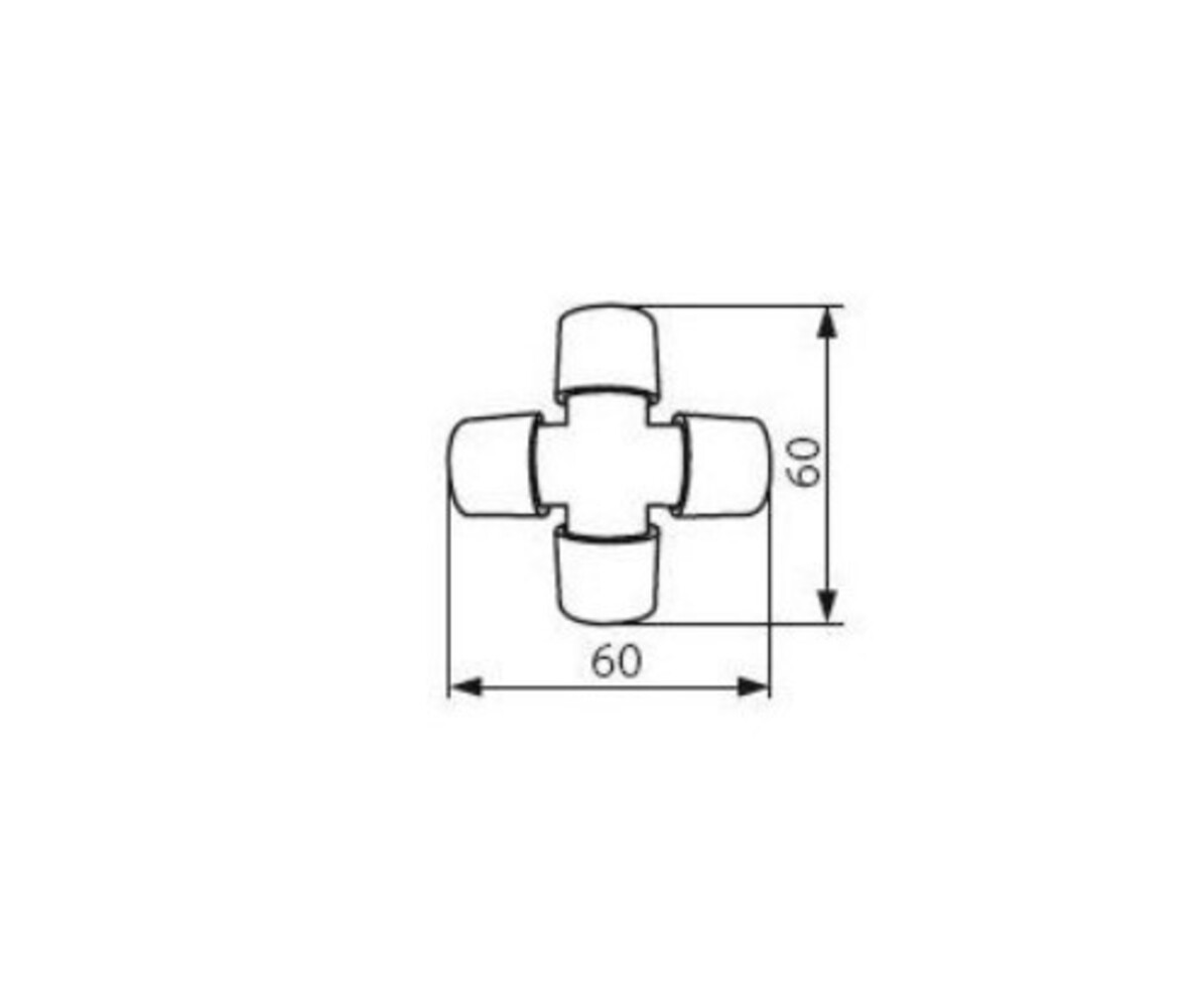 Kanlux LED lysslange to-benet stik - IP44 - krydsforbindelse X stik Kanlux LED lysslange to-benet stik - IP44 - krydsforbindelse X stik
