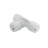 Kanlux LED Lysslange to-polet stik - IP44 - hjørnetilslutning T-stik