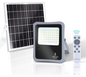 Aigostar Solar Projektørlampe 10XHS IP65 - 50W - 6500K - med fjernbetjening Aigostar Solar Projektørlampe 10XHS IP65 - 50W - 6500K - med fjernbetjening