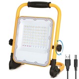 Aigostar LED-arbejdslampe genopladelig IP65 - 50W 1400 Lumen - 6500K Kold hvidt - Op til 12 timers brug Aigostar LED-arbejdslampe genopladelig IP65 - 50W 1400 Lumen - 6500K Kold hvidt - Op til 12 timers brug