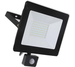 Modee Lighting LED-projetørlampe med sensor IP65 - 10W 900 Lumen - 4000K hvidt lys - 1 års garanti