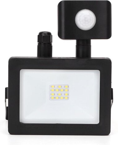 Modee Lighting LED-projetørlampe med sensor IP65 - 10W 900 Lumen - 4000K hvidt lys - 1 års garanti Modee Lighting LED-projetørlampe med sensor IP65 - 10W 900 Lumen - 4000K hvidt lys - 1 års garanti
