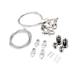 Aigostar LED panel overflademonteret - Ophængssystem Type B med 4 stålwirer á 1 meter og karabinlukning Aigostar LED panel overflademonteret - Ophængssystem Type B med 4 stålwirer á 1 meter og karabinlukning