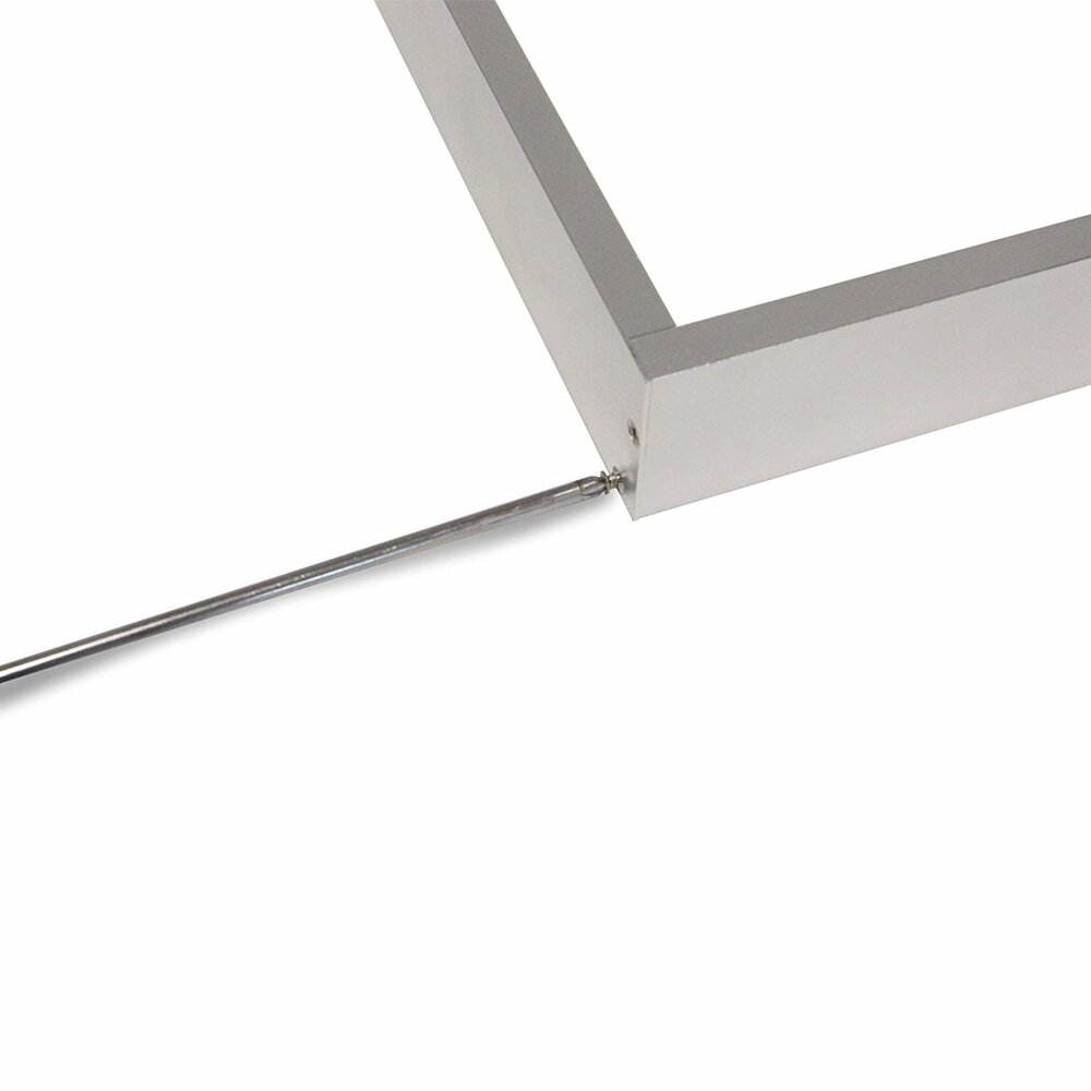 TSONG LED panel overflademonteret aluminium - Sølv - 120x60cm rammesystem - 5cm høj inkl. skruer TSONG LED panel overflademonteret aluminium - Sølv - 120x60cm rammesystem - 5cm høj inkl. skruer