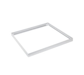 LED panel overflademonteret - 60x60cm Rammesystem Type B skruefri - Hvid aluminium - 5cm høj