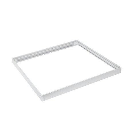LED panel overflademonteret - 60x60cm Rammesystem Type B skruefri - Hvid aluminium - 5cm høj