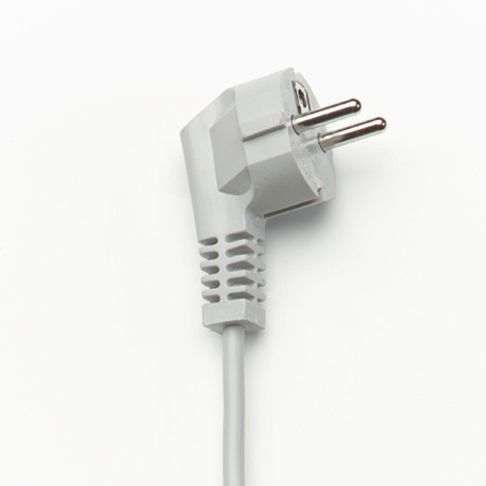 Tilslutningskabel halogenfri med vinkelstik - H05Z1Z1-F - 3x 0,75mm2 - 3m - hvid Tilslutningskabel halogenfri med vinkelstik - H05Z1Z1-F - 3x 0,75mm2 - 3m - hvid