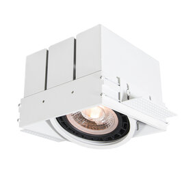 Lucide LED AR111 GU10 forsænket spot hvid TRIMLESS - 1x GU10 fatning- 230V maks, 50W