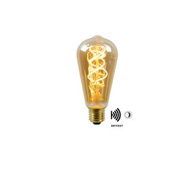 Lucide LED glødelampe TWILIGHT med skumringssensor - E27 ST64 4W 2200K Lucide LED glødelampe TWILIGHT med skumringssensor - E27 ST64 4W 2200K