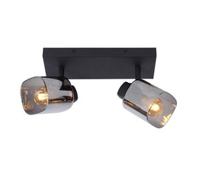 Lucide LED E14 Loftsspot ALION sort - Dobbelt til 2 LED E14 spots