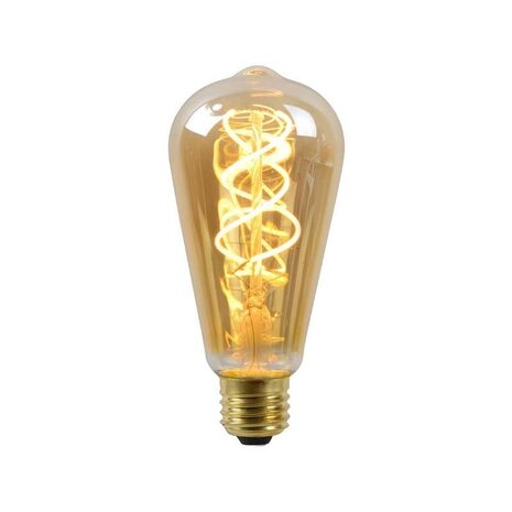 Lucide LED glødelampe dæmpbar - E27 ST64 5W 2200K - Amber