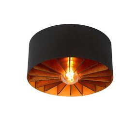 Lucide LED Loftslampe ZIDANE sort rund - 1x E27 fatning