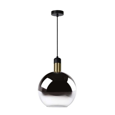 Lucide LED pendellampe JULIUS sort - 1x E27 armatur - Fumé