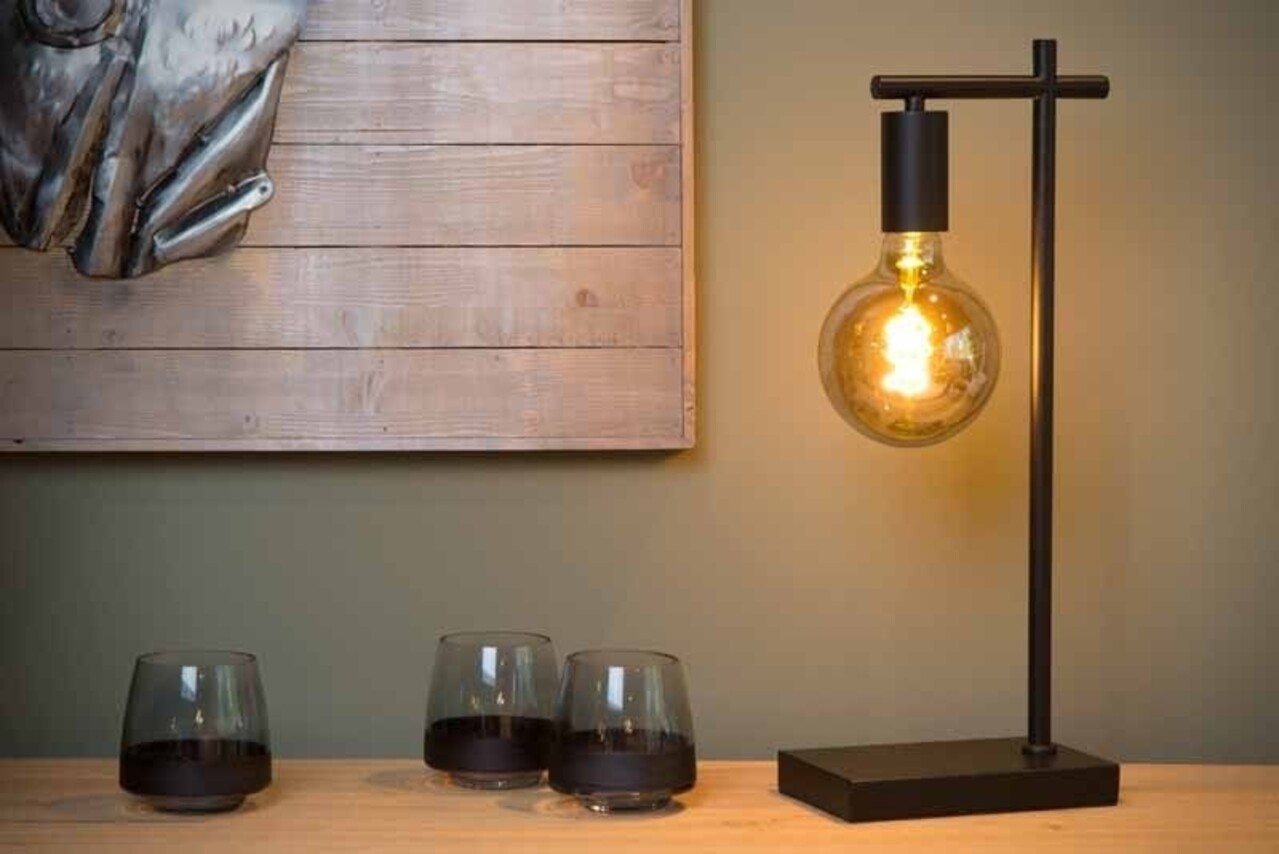 Lucide LED Bordlampe LEANNE sort - 1x E27 armatur Lucide LED Bordlampe LEANNE sort - 1x E27 armatur