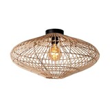 Lucide LED Loftslampe MAGALI - 1x E27 armatur - Lyst rattan