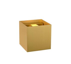 Lucide LED væglampe XIO mat guld - 4W erstatter 40W - 2700K Varm hvid