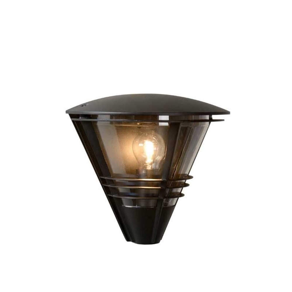 Lucide LED Væglampe LIVIA sort - 1x E27 armatur - IP44